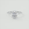 2CT Oval Cut Moissanite Solitaire Engagement Ring