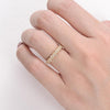0.39CTW Round Brilliant Cut Moissanite Bridal Stack Wedding Band