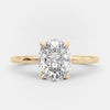 1.50ct Oval Cut Moissanite Solitaire Style Engagement Ring