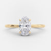 1.70ct Oval Moissanite Solitaire Diamond Engagement Ring