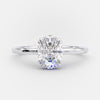 1.0ct Oval Cut Moissanite Solitaire Style Engagement Ring