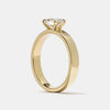 0.75CT-1.25CT East West Oval Cut Diamond Thick Solitaire Engagement Ring