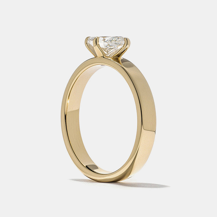0.75CT-1.25CT East West Marquise Cut Moissanite Diamond Thick Engagement Ring