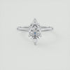 2CT Marquise Cut Moissanite Solitaire Diamond Engagement Ring