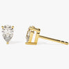 1.0CT Pear Cut Moissanite Diamond Earrings for Women in Yellow Gold