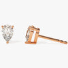 1.0CT Pear Cut Moissanite Diamond Earrings for Women in Yellow Gold