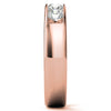 1.25ct Round Cut Five Stone Moissanite Men's Wedding In Rose Gold
