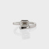 1.0CT-3.0CT Emerald Cut Moissanite Diamond Bezel Engagement Ring