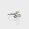 1.0CT-3.0CT Oval Cut Moissanite Diamond Unique Engagement Ring