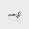 1.0CT-3.0CT Oval Cut Moissanite Diamond Unique Engagement Ring
