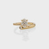 1.0CT-3.0CT Oval Cut Moissanite Diamond Unique Engagement Ring