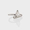 1.50CT-2.50CT Pear Cut Diamond Unique Solitaire Engagement Ring