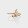 1.50CT-2.50CT Pear Cut Diamond Unique Solitaire Engagement Ring