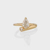 1.50CT-2.50CT Pear Cut Diamond Unique Solitaire Engagement Ring