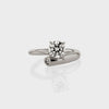 1.0CT-3.0CT Round Diamond Moissanite Two Stone Engagement Ring