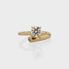 1.0CT-3.0CT Round Diamond Moissanite Two Stone Engagement Ring