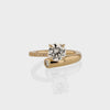 1.50CT-2.50CT Round Cut Moissanite Diamond Unique Pave Engagement Ring