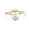 1.63CT Emerald Cut Moissanite Solitaire Engagement Ring