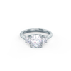 1.50CT Cushion Cut Moissanite Three Stone Style Engagement Ring