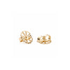 2.90CT Round Garnet Diamond January Birthstone Flower Studs