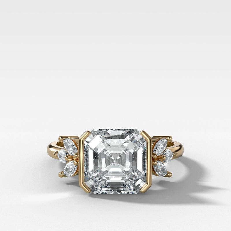 double-lotus-half-bezel-asscher-engagement-ring