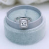 1.50CT Radiant Cut Moissanite Double Halo Engagement Ring