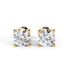2.0CT Round Cut Moissanite Diamond Stud Earrings in White Gold