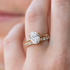 1.93CT Oval Cut Moissanite Solitaire Engagement Ring