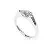 1.0CT-2.0CT East West Pear Cut Moissanite Diamond Engagement Ring