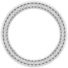 3mm Round Cut Moissanite Eternity Men's Wedding Band
