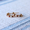1.20CT Round Garnet Diamond January Birthstone Earrings