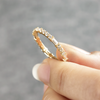 Round and Baguette Cut Full Eternity Wedding Band