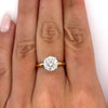 1.30-3.30 CT Round CVD Diamond Solitaire Engagement Ring