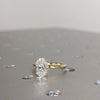 1.50 - 3.50 CT Oval CVD Diamond Solitaire Engagement Ring