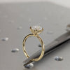 1.50 - 3.50 CT Oval CVD Diamond Solitaire Engagement Ring