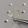 1.50 - 3.50 CT Oval CVD Diamond Solitaire Engagement Ring