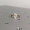 1.50 - 3.50 CT Oval CVD Diamond Solitaire Engagement Ring