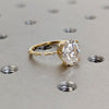 1.50-3.50 CT Oval CVD Diamond Dainty Engagement Ring