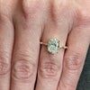 1.50-3.50 CT Oval CVD Diamond Dainty Engagement Ring