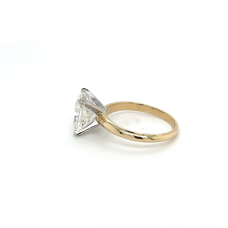 1.10-3.10 CT Cushion  CVD Diamond Solitaire Engagement Ring