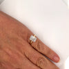 1.0-3.0 CT Emerald CVD Diamond Solitaire Engagement Ring
