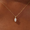 1.0 CT Marquise Moissanite Diamond Solitaire Necklace