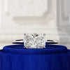 1.0-3.0 CT Radiant CVD Diamond Solitaire Engagement Ring