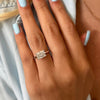 1.0-3.0 CT Radiant CVD Diamond Solitaire Engagement Ring