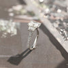 2.0-4.0 CT Radiant G/VS2 CVD Diamond Three Stone Style Engagement Ring