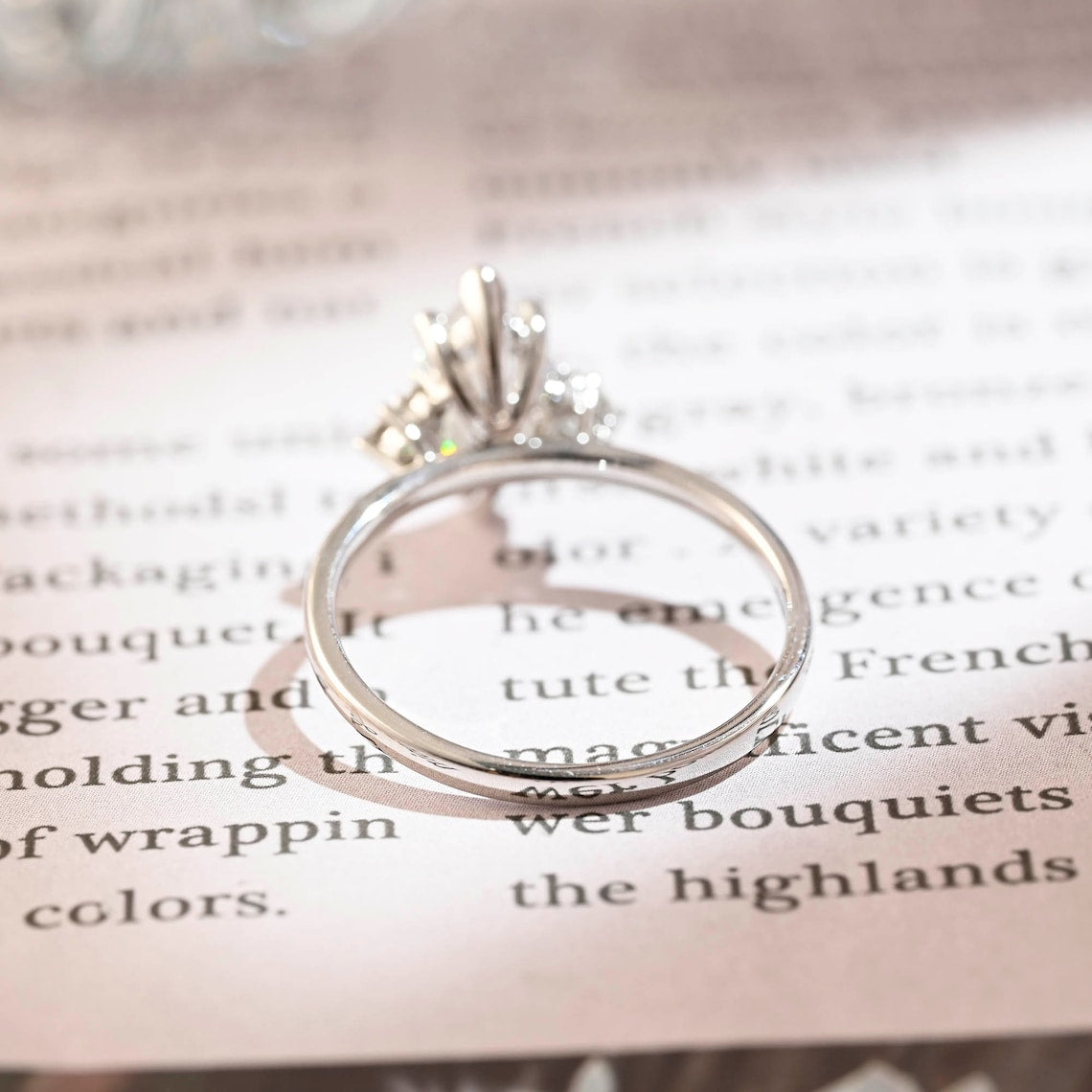 1.0 - 30 CT Marquise CVD Diamond Cluster Engagement Ring