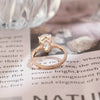 1.0 - 3.0 CT Pear CVD Diamond Pave Setting Engagement Ring