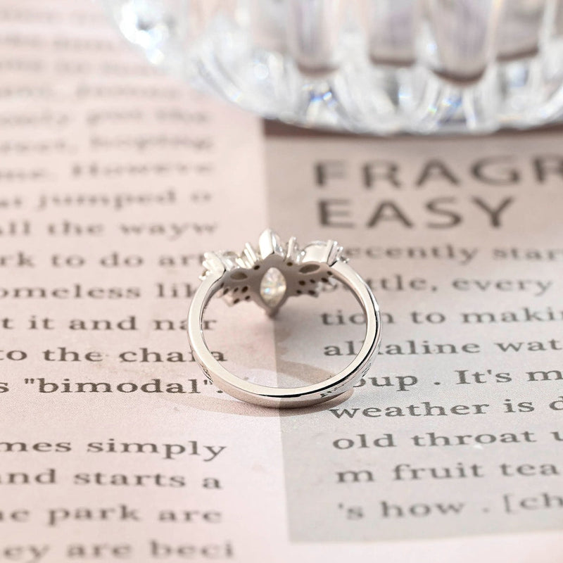 1.0 - 3.0 CT Marquise CVD Diamond Cluster Engagement Ring