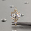 1.50-3.50CT Oval CVD Diamond Cluster Engagement Ring