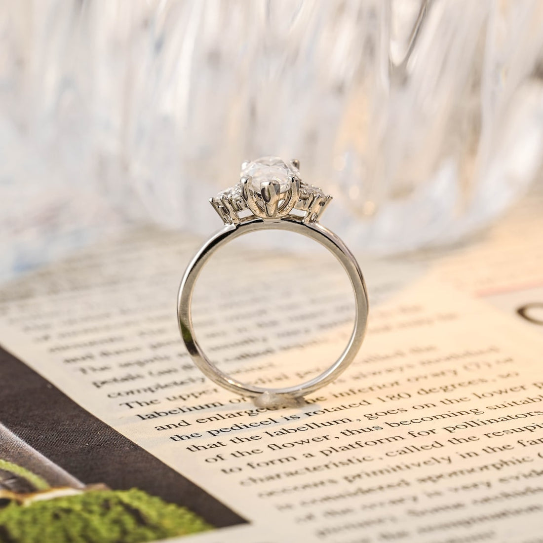 1.0 - 3.0 CT Marquise CVD Diamond Cluster Engagement Ring